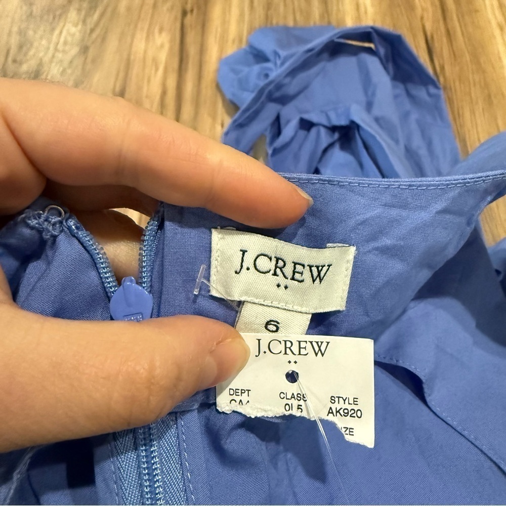 NWT JCrew V-neck wrap midi dress - Picture 7 of 9